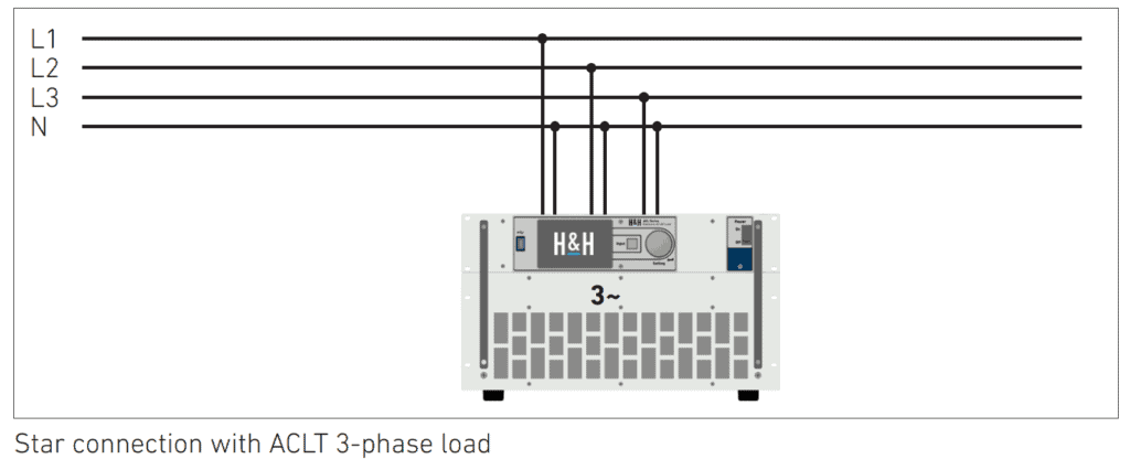 star connection ACLT 3 phase load